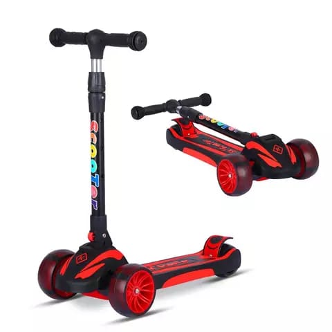 Wheel Adjustable Height Wiggle Scooter Roller with Big Wheels - Kids Scooter for Kids Toddlers Aged 2-13,3