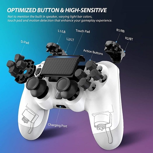 DUALSHOCK 4 wireless controller - White - Image 3
