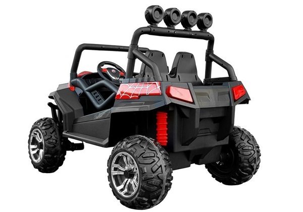 Electric Ride-On Car Red/White Painted Spider - Image 2